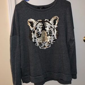Sequin tiger sweater